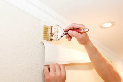 Pose de papier peint à Vandenesse — revêtements muraux et toiles de verre